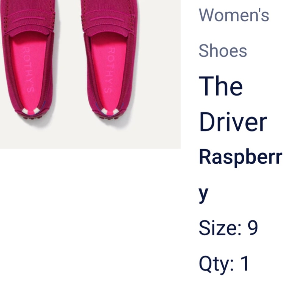 Rothy's Magenta Slip-On Loafers - Picture 6 of 7